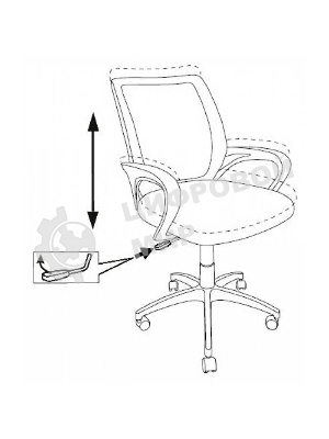 Кресло Бюрократ CH-695NLTSL черный, сетка/ткань, 120 кг, механизм качания