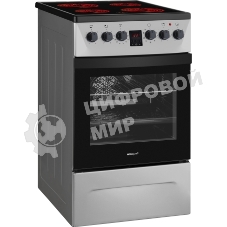 Плита электрическая Weissgauff WES 2V16 SE Premium Line серебристый, конфорок 4 электрических, духовка 50 л, 50 см x 85 см x 60 см
