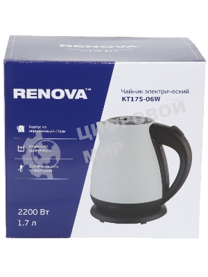 Чайник электрический Renova KT17S-06W