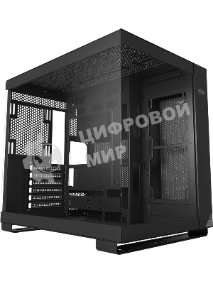 Компьютерный корпус без блока питания PCCOOLER C3 T500 BK, Panoramic Mid Tower, Black, TG, 0.7 SPCC, no fans ATX, mATX, mITX 175/400/200мм 1x2.5