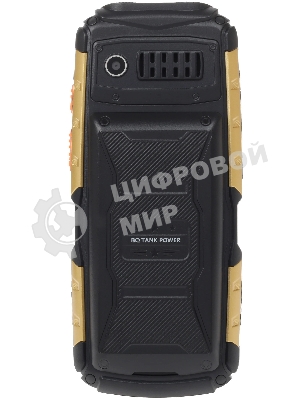 Мобильный телефон BQ 2430 Tank Power черный/золотистый