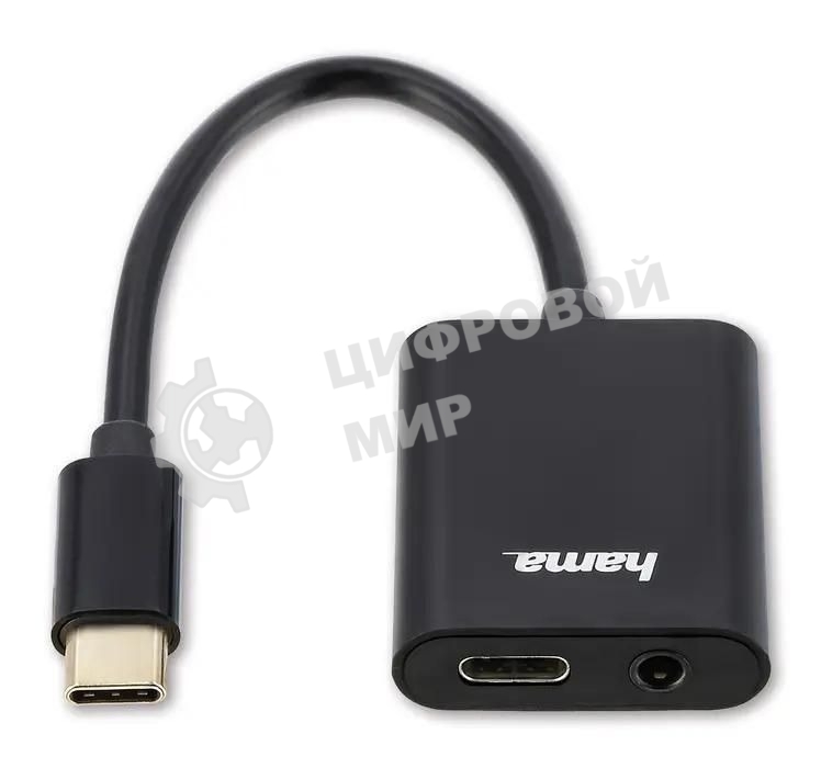 USB-концентратор Hama 00135748, USB Type C, 3.5мм/Type C, USB Type-C
