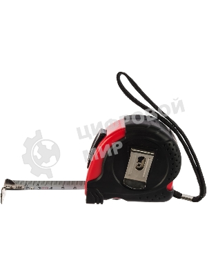 Рулетка Matrix Status magnet fixation, 5 м х 19 мм, обрезиненный корпус, зацеп с магнитом