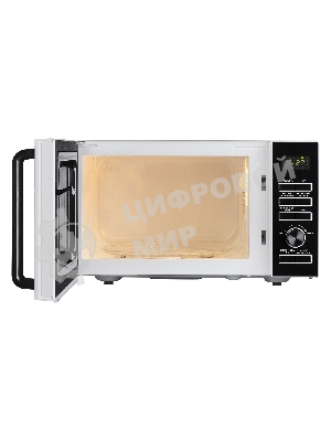Микроволновая печь BBK 25MWS-970T/WB белый, 25 л, 900 Вт, переключатели - кнопки, поворотный механизм