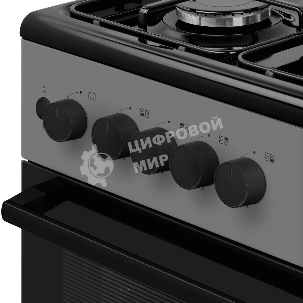 Плита газовая Maunfeld MGC50GEGR08 серый, конфорок 4 шт, духовка 59 л, 50 см x 88 см x 65 см