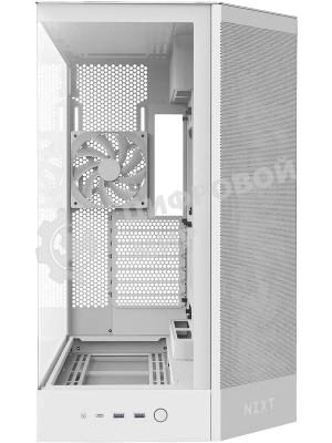 Компьютерный корпус без блока питания Case NZXT H9 Flow RGb+ (2025), Midi-Tower, TG, 6x140мм RGb + 1x120мм RGb, 2xUSB-A 3.2 + 1xUSB-C 3.2, E-ATX, ATX, mATX, mITX белый