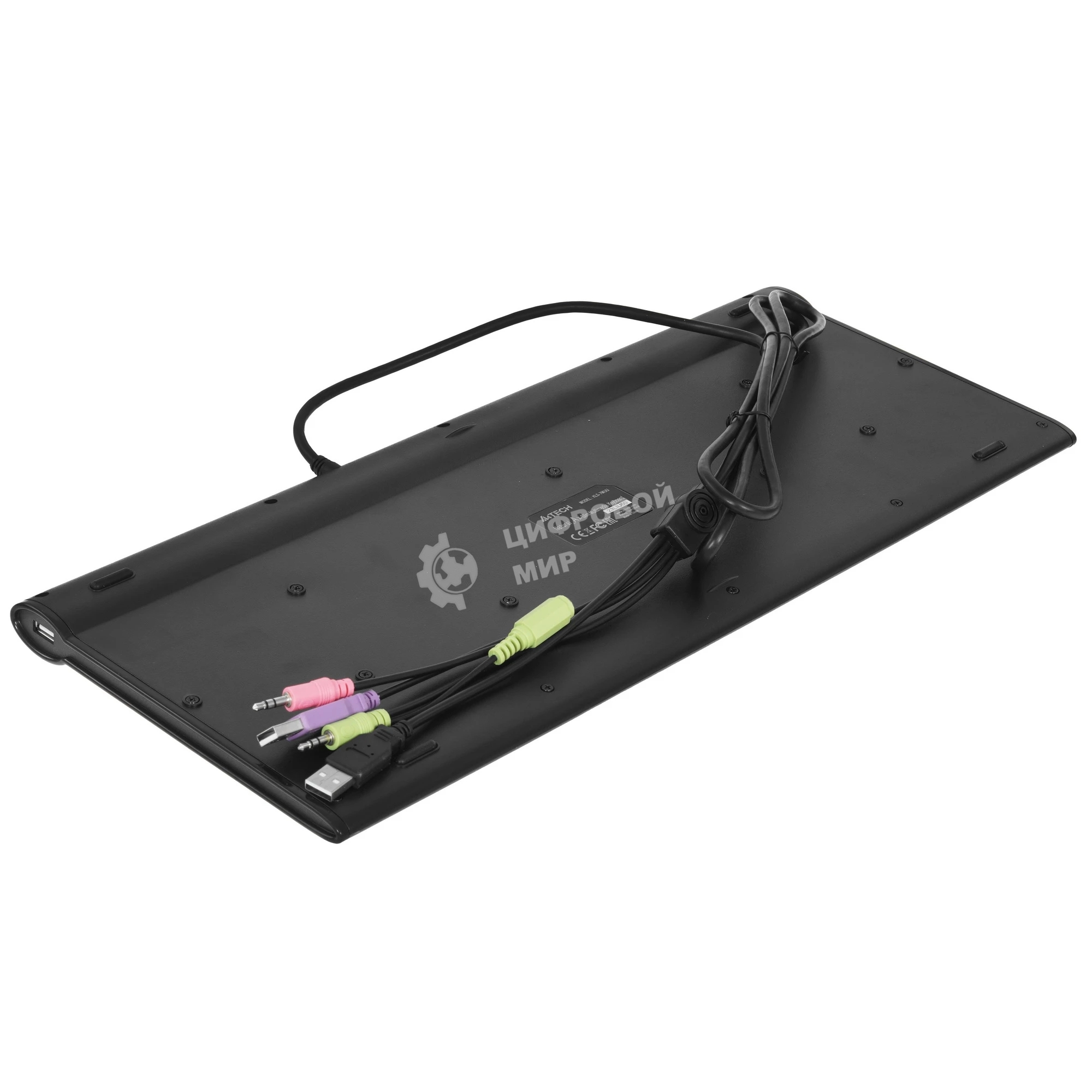 Клавиатура проводная A4Tech KLS-7MUU USB серебристый/черный
