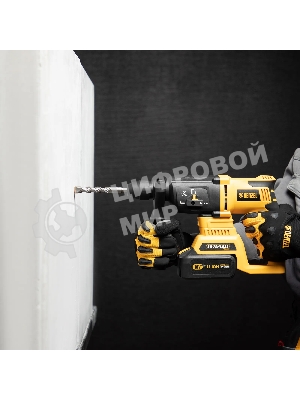 Бур по бетону Denzel двойная спираль, Cobalt W-tip, 14x160 мм, SDS PLUS