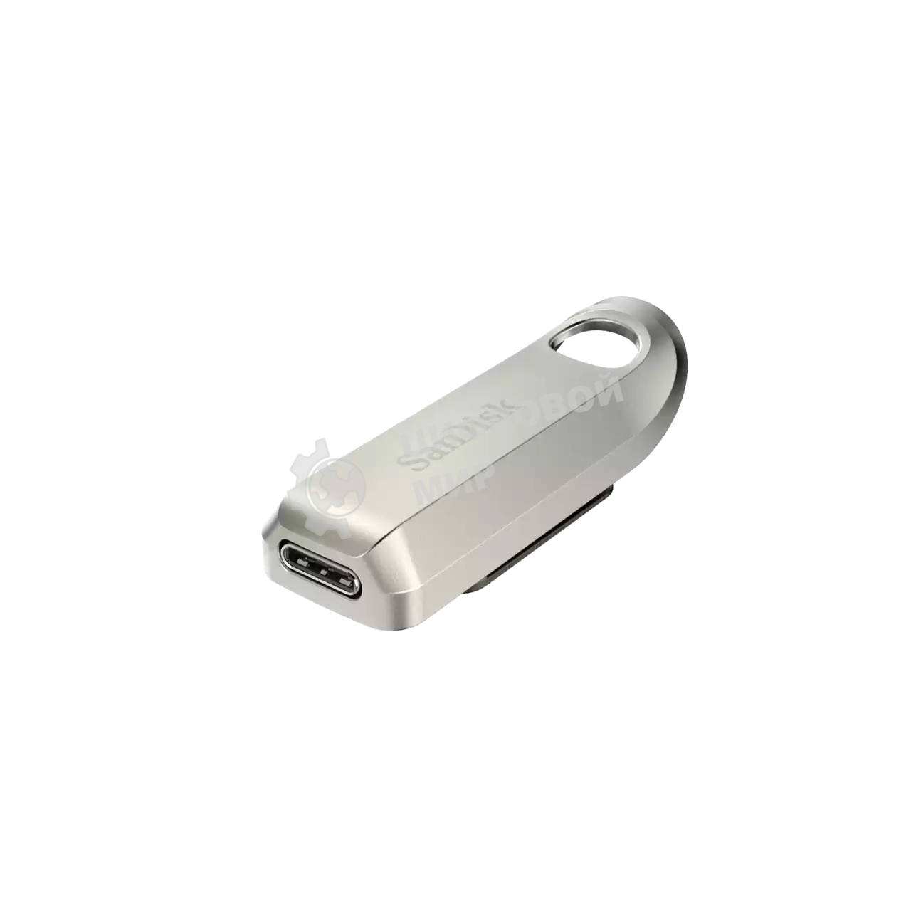 Флешка USB SanDisk Ultra Luxe (SDCZ75-128G-G46), 128Gb, USB Type-C, R/W 400/150, серебристый