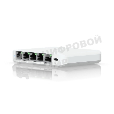 Коммутатор Ubiquiti UniFi Switch Flex Mini 2.5G Compact, 5-port 2.5G switch that can be powered with PoE or a USB-C adapter.