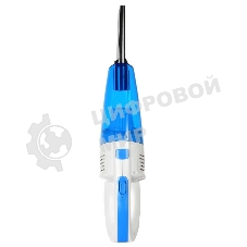 Пылесос автомобильный Starwind CV-140 белый/синий, 150 Вт, уборка сухая, пылесборник контейнер 1 л