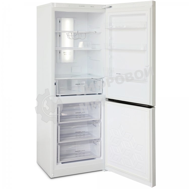 Холодильник Бирюса Б-920NF белый двухкамерный 210/100 л морозилка снизу, No Frost