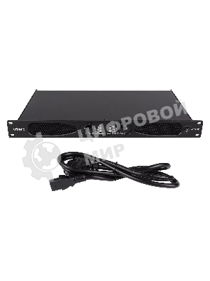 Усилитель Intrend ALS 2500 Двухканальный, 2х500Вт/8Ом, 2х800Вт/4Ом, 2х1100Вт/2Ом, 1х1600Вт/8Ом, 1х2200Вт/4Ом