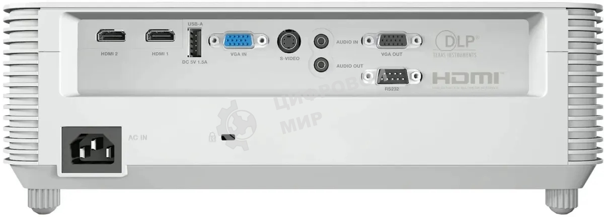 Проектор InFocus IN0026ST DLP, WXGA, 3800 lm, 30 000:1, 0.52:1, 2xHDMI 1.4, VGA in/out, S-Video, 3.5мм in/out, USB-A, RS-232, лампа 15 000ч.(ECO mode), 10W, 27дБ, 2,9 кг, БЕЛЫЙ