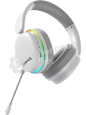Гарнитура Marvo HG9070W Monka Echo RS белый, беспроводная + проводная, радиоканал, до 10 ч, подсветка, совместимость с PS5, Xbox