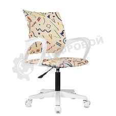 Кресло Domfy DK X-ROOM WH песочный Sticks 02 крестов. пластик пластик белый