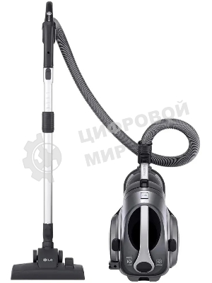 Пылесос LG VK89309H серебристый, 420/2000 Вт, уборка сухая, пылесборник контейнер 1.2 л