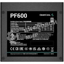 Блок питания Deepcool/GamerStorm PF600 (R-PF600D-HA0B-WDEU), 600Вт, 80 PLUS, 120мм, черный
