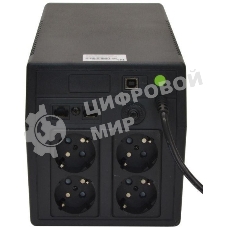 Источник бесперебойного питания Связь Инжиниринг СИПБ1БА.6-11/ЛИ Schuko 600Вт 1000ВА черный