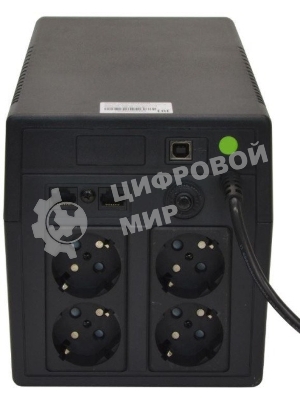 Источник бесперебойного питания Связь Инжиниринг СИПБ1БА.6-11/ЛИ Schuko 600Вт 1000ВА черный