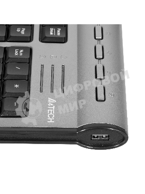 Клавиатура проводная A4Tech KLS-7MUU USB серебристый/черный