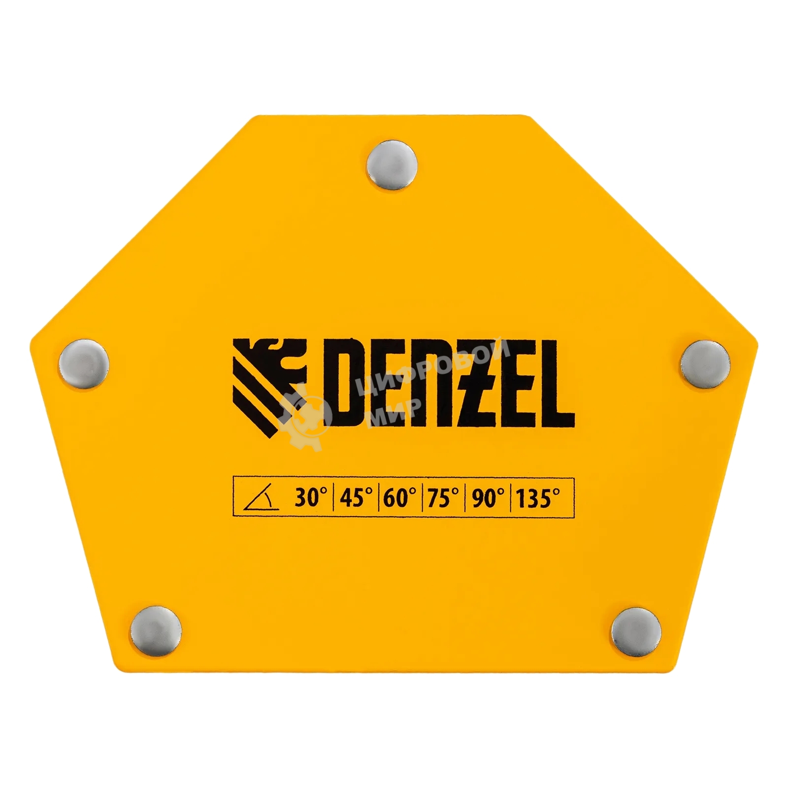 Фиксатор магнитный Denzel для сварочных работ усилие 50 LB, 30х45х60х75х90х135 град.