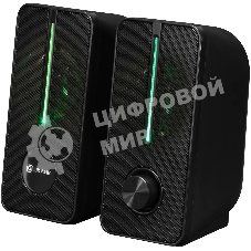 Акустическая система Оклик OK-120U 2.0 черный 6Вт