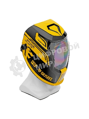 Щиток защитный лицевой (маска сварщика) Denzel F10, см. окно 100х96, Real Color, DIN 4-8/9-13