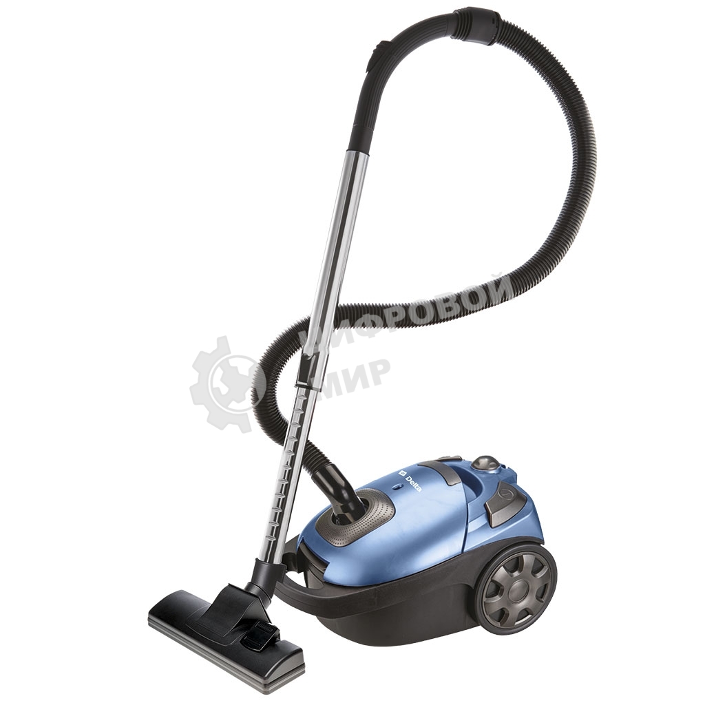 Пылесос Delta DL-0840 синий, 350/2000 Вт, уборка сухая, пылесборник мешок 3,5 л