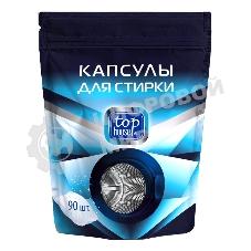 Капсулы для стирки, 90 шт. не содержит фосфатов и отдушек, удаляет даже сильные загрязнения, хорошо выполаскивается. Подходит для белого и цветного белья из всех типов ткани, кроме шерсти и шелка. Специально разработан для стирки при температуре 30-90 °С во всех типах стиральных машин и вручную. Безопасен для септиков.