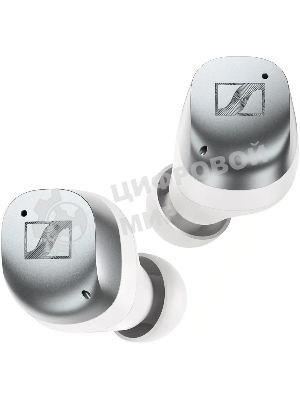 Наушники TWS Sennheiser Momentum True Wireless 4 серебристый/белый, внутриканальные, Bluetooth, активное шумоподавление, до 7.5 ч