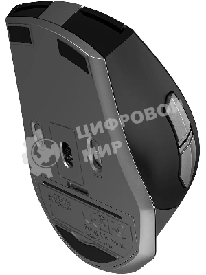Мышь беспроводная A4Tech Fstyler FB35S серый/черный, 2000 dpi, радиоканал, Bluetooth, USB, кнопки - 5