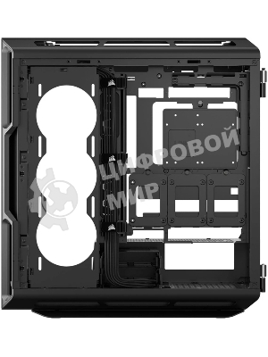 Корпус без блока питания Case Corsair 5000T, Midi-Tower, TG, no fan, 4xUSB-A 3.2, 1xUSB 3.2 Type-C, E-ATX, ATX, mATX, mITX черный