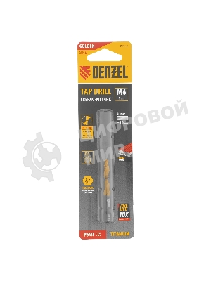 Сверло-метчик Denzel М6 х 1,0 мм, Р6М5