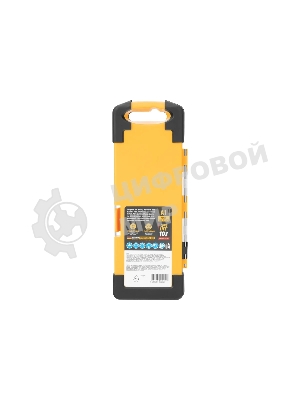 Набор сверл по металлу Denzel 2-8мм, Р6М5К8-TiN, Golden Tip, 6 шт