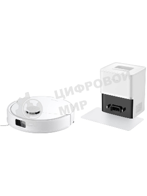 Робот-пылесос Roborock Q8 Max Pro Plus белый, 5200 мАч Li-Ion, уборка сухая/влажная, пылесборник контейнер 0,5 л