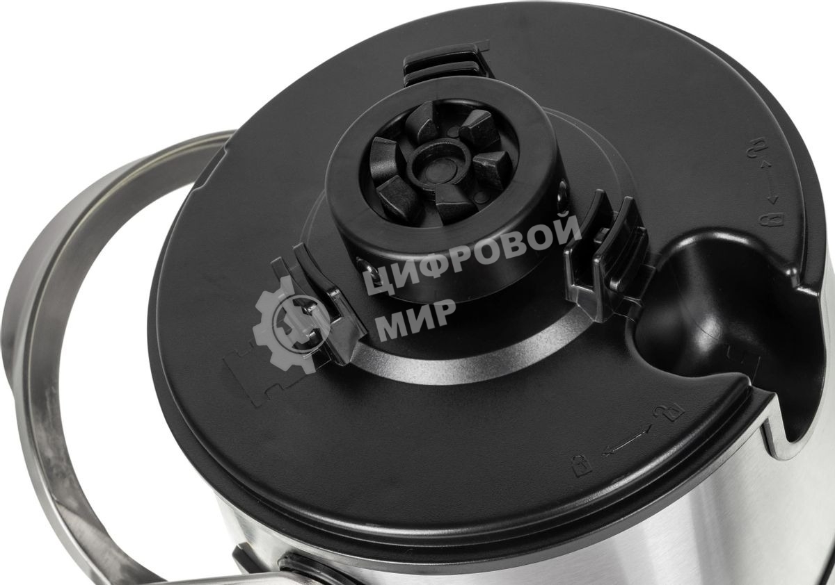 Кухонный комбайн Kitfort KT-1395 800Вт серебристый/черный