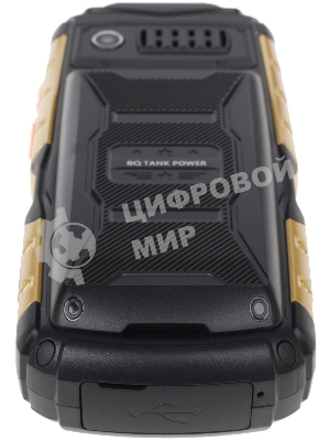 Мобильный телефон BQ 2430 Tank Power черный/золотистый