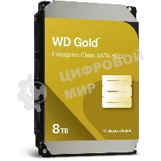 Жесткий диск WD SATA-III 8Tb WD8005FRYZ Desktop Gold 512E (7200rpm) 256Mb 3.5