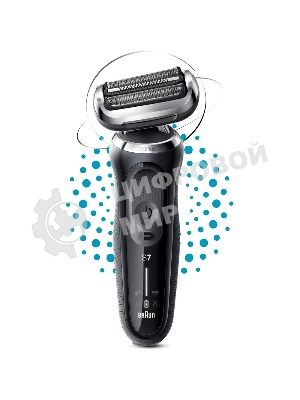 Электробритва сетчатая Braun Series 7 71-N1000S реж.эл.:3 питан.:аккум. черный