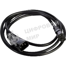 Шнур питания NTSS NTSS-PC13143 C13-С14 проводник.:3x1мм2 1м 220/250В 10А черный