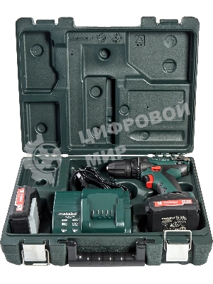 Дрель-шуруповерт Metabo BS 14.4 602206550, 14,4 В, 1,5 Ач, 40 Нм, щеточный