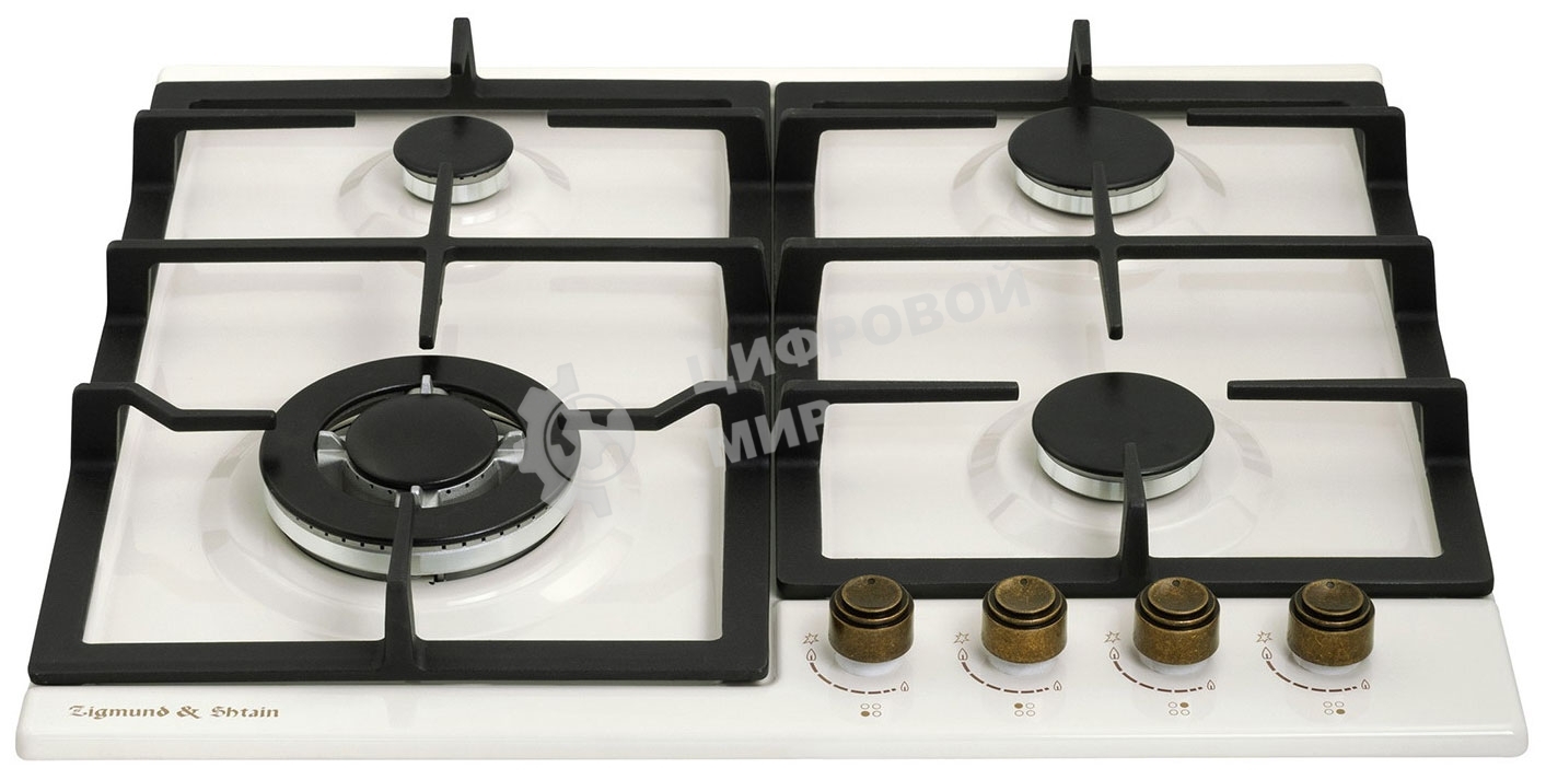 Газовая варочная панель Zigmund & Shtain G 16.6 X независимая, бежевый