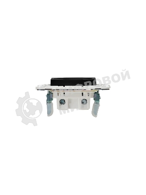 Розетка SKANDY 10А без заземл. без защ. шторок SK-R02Bl черный IEK SK-R10-10-K02