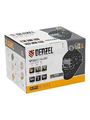 Щиток защитный лицевой (маска сварщика) Denzel F10, см. окно 100х96, Real Color, DIN 4-8/9-13