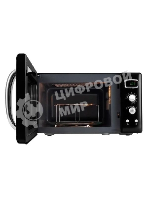 Микроволновая печь Hyundai HYM-D3040 черный, 23 л, 800 Вт, переключатели - кнопки, поворотный механизм