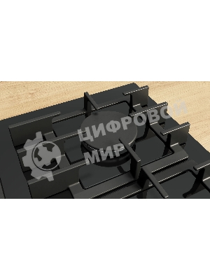 Газовая варочная поверхность Bosch PPC6A6I40O, 3 конфорки, закаленное стекло, 8000 Вт