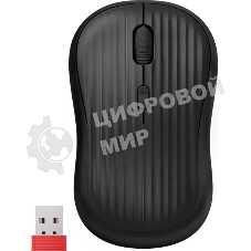 Мышь беспроводная Defender Slot MS-202 черный, 1600 dpi, радиоканал, USB, кнопки - 4