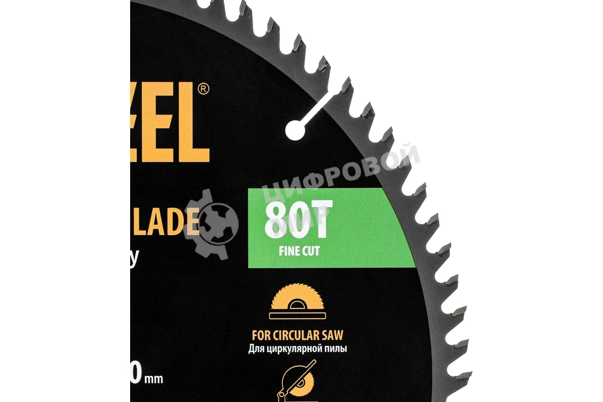 Пильный диск по дереву Denzel ф300 х 30 мм, 80 зубьев 733667