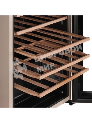 Винный шкаф Maunfeld MFWC-85SCH34 шампань, 85 л, 1 отсек, 34 бут., класс G